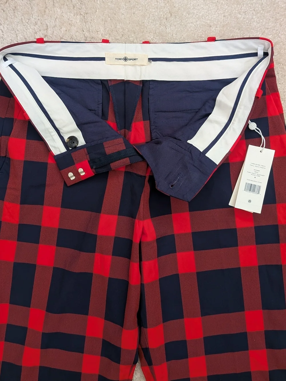 NWT Tory Burch Twill Golf Pants 6
